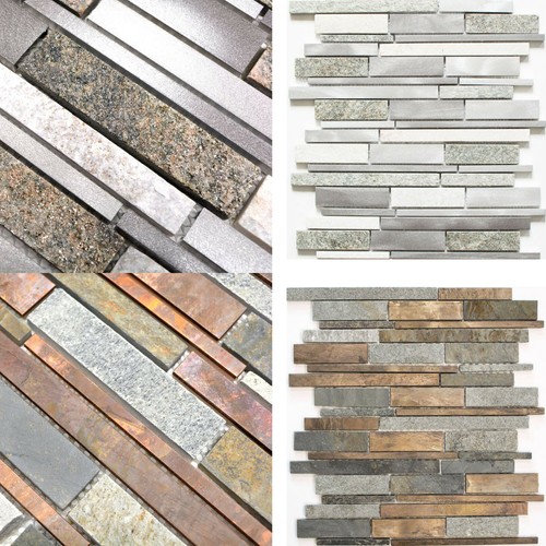 Mosaïque quartz alu pierre - alu,