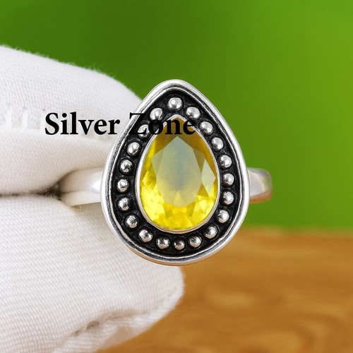 Bague citrine argent - |,
