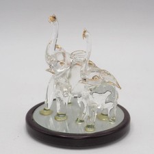 Éléphant En Verre Étagère De Bureau Décor D'Intérieur