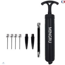 MINGRU Pompe à ballon pour ballons de basket-ball, de football, de volleyball, 