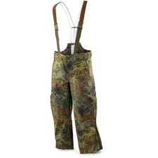 Authentique Pantalon Militaire Allemand GoreTex Imperméable Camouflage Flecktarn