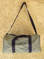 Sac ADIDAS sport vintage années 80 bag made in France bleu gris
