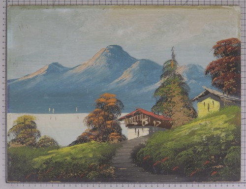 Tableau huile paysage - huile,