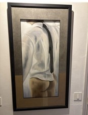 tableau homme nu gay naked man Pastellgemälde eines nackten Mannes