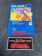 ₪PAS DE JEU₪ Notice  Yogi Bear's Cartoon Capers EUR Super Nintendo SNES