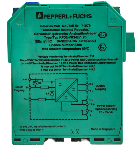 Pepperl fuchs kfd2 - pepperl+fuchs, kfd2-vr3-ex1.26