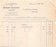 1927 BLANC ET SOIERIES TISSUS