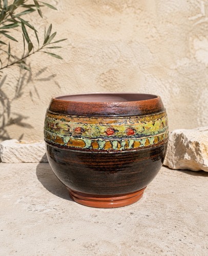 Cache pot vintage ceramique - cache-pot,