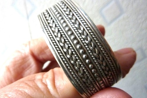 Bracelet ancien argent - bracelet, en