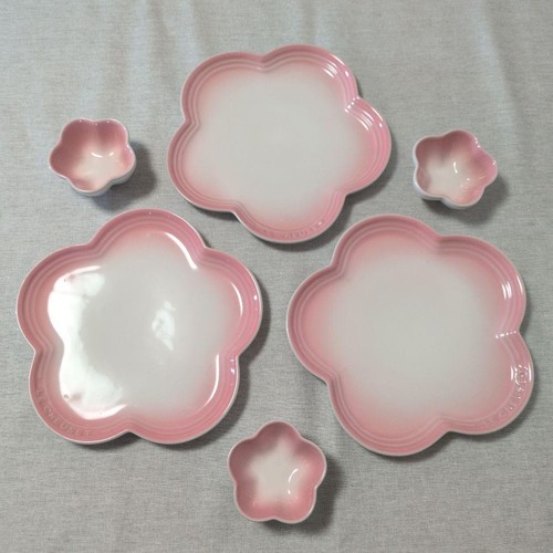 Lot assiettes à fleurs - lot,