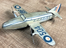 METTOY - Avion 504 JBP en tôle lithographiée années 40/ 50 - L : 14 cm - TBE.