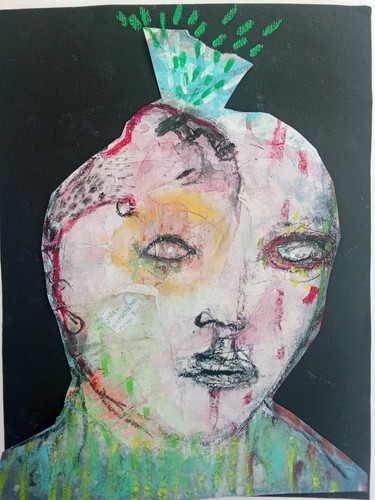 Peinture tête x 18cm - x,