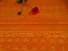  couturiére a terminer 2beaux pans rideaux doublés 2m,23x1,47 ROUILLE MANDARINe