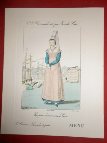 Menu transatlantique french - transatlantique,