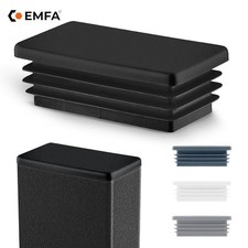 Bouchon de tube rectangulaire embout rentrant tuyau meuble plastique rectangle