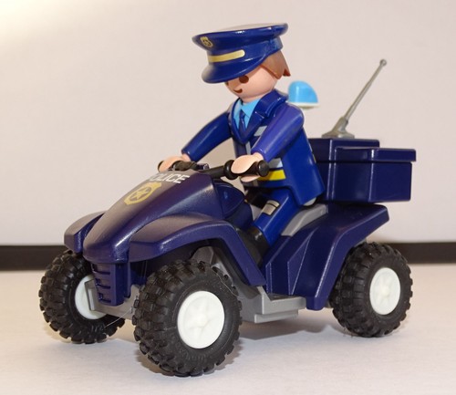 Playmobil police quad a - police,
