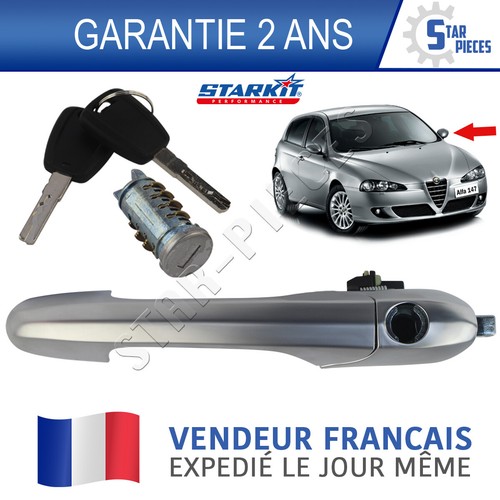 Poignee avant gauche serrure - avant,
