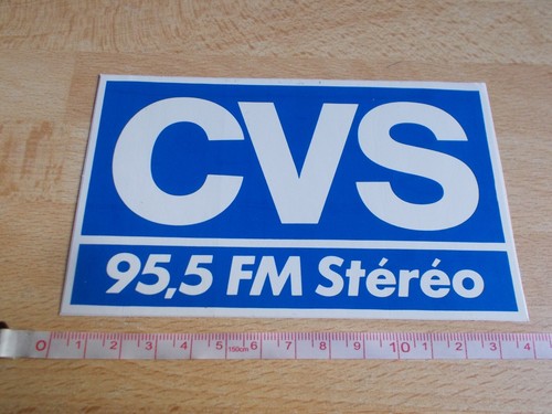 Autocollant radio cvs - autocollant,