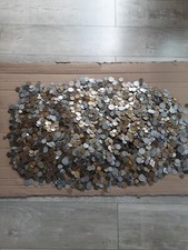 Lot de 100 pièces de monnaie anciennes françaises à trier, identifier. 