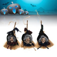  3 Pcs Décoration Fete Balai Sorciere Pendentif Suspendu Sorcière