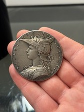 Médaille République Française  « A » O Roty En Argent Massif 