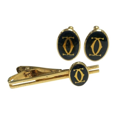 Cartier logo tie bar - cartier,