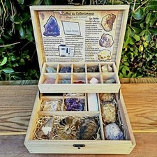 Coffret du Collectionneur - 30 minéraux et accessoires dans un coffret Découv...