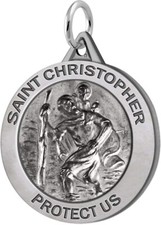 Pendentif rond médaille - pendentif, saint