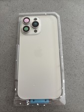 Vitre Arrière iPhone16 ProMax Titane Naturel Avec Support Et Lentilles Intégrées