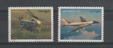 2007 USA United States USA Avions 2 Val. Utilisés Autocollants MF121786