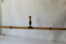 Niveau à eau de géomètre d'arpentage en laiton XIX ème