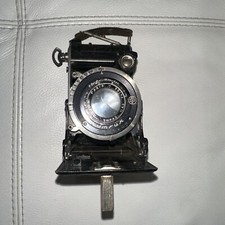 Appareil photo Ancien À Soufflet Boyer Topaz Objectif F. Deckel Compur