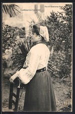 CPA Coiffure Catalane 1904 