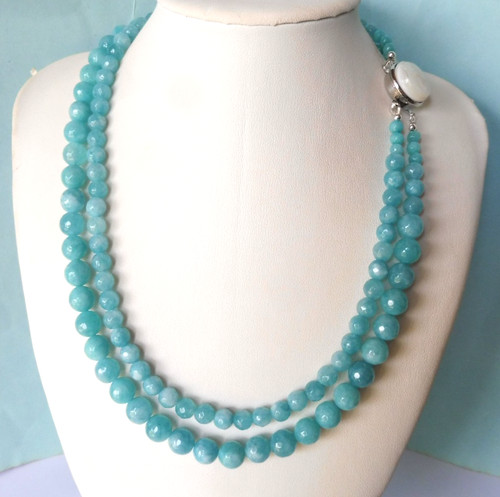 Collier smithsonite bleue - de,