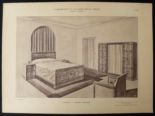 Lithographie art déco léon - -,