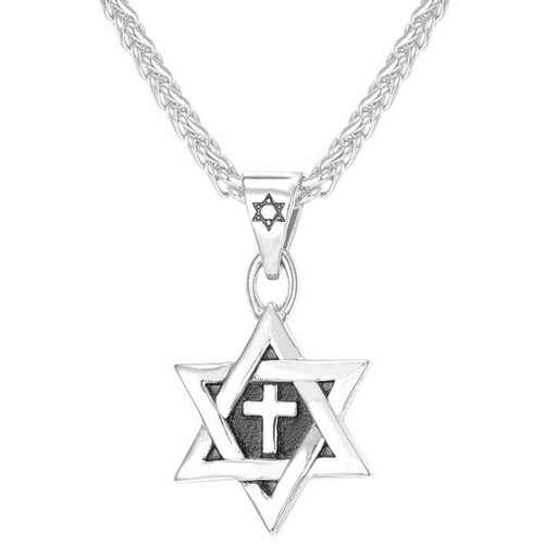 Pendentif croix toile de - pendentif,