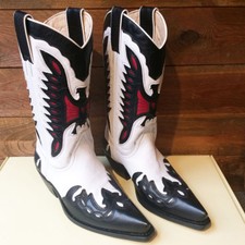 SANCHO BOOTS 15605 CUERVO BLANCHE/NOIRE/ROUGE QUERCIA FEMME série limited.