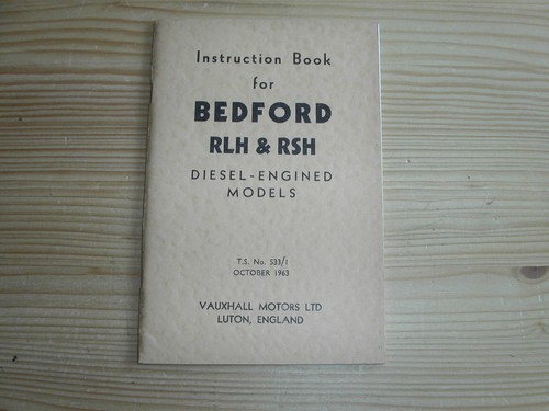 Livre instructions bedford - d'instructions,