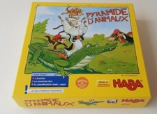 JEU HABA EDUCATIF " PYRAMIDE D'ANIMAUX "  4 ANS ET + COMPLET EN BOITE COMME NEUF