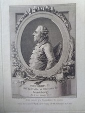 FREDERIC II Roi de Prusse 1777