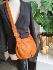 sac besace En cuir Pleine