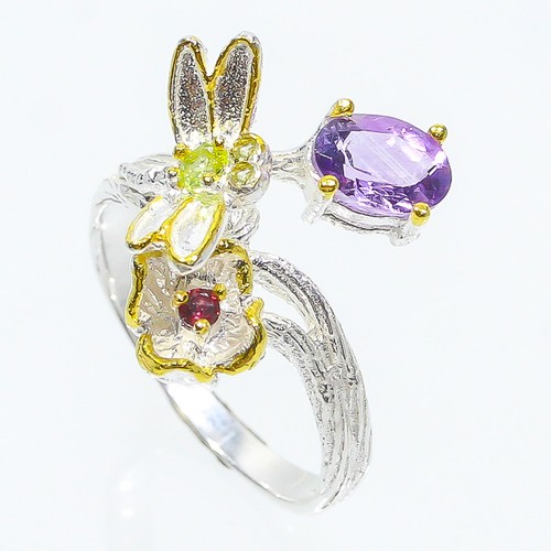 Bague vintage style bijou fait