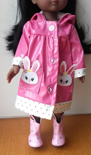 Tenue impermeable rose - , lapin