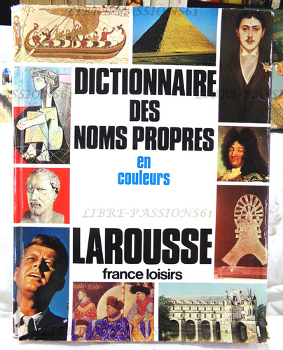 Dictionnaire des noms - des, propres
