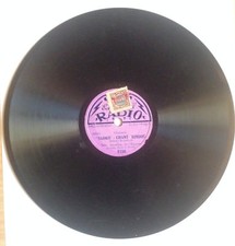 Disque Edison Bell 20 cm phonographe ce n'est que votre main madame Sadko