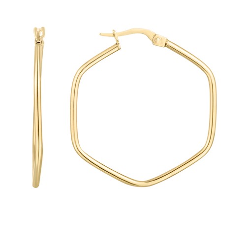 Boucles oreilles hexagonales - boucles,
