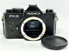 Reflex Argentique YASHICA FX-3 SLR 35MM Film Camera Boitier nu + BOUCHON/PILES