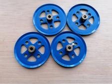 Meccano – 4 poulies D 50 mm bleues #20A