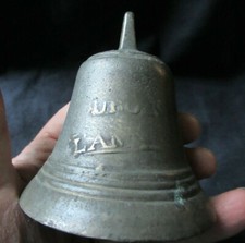 ANCIEN  RARE GRELOT CLOCHE BRONZE CHEVAUX antique brass bell ART POPULAIRE