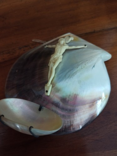Coquillage nacre sculpte - coquillage,